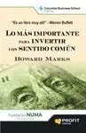 Lo Más Importante para Invertir con Sentido Común