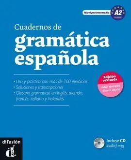 Cuadernos de Gramática Española A2 + Cd Audio Mp3 - Nueva Ed.