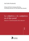 LO OBJETIVO Y LO SUBJETIVO EN EL TIPO PENAL