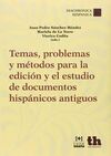 TEMAS, PROBLEMAS Y METODOS PARA LA EDICION Y EL ESTUDIO ...