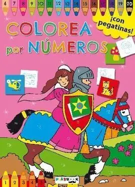 Colorea por Numeros Rosa