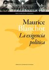 MAURICE BLANCHOT: LA EXIGENCIA POLÍTICA