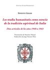 LOS STUDIA HUMANITATIS COMO ESENCIA DE LA TRADICIÓN ESPIRITUAL DE ITALIA