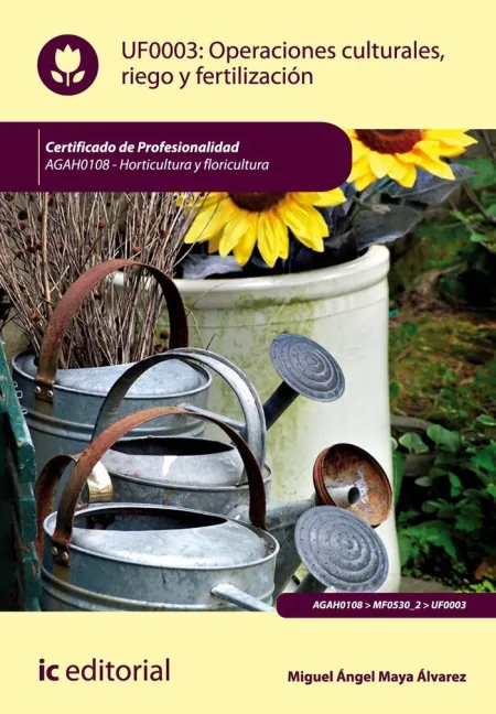 Operaciones Culturales, Riego y Fertilización. Agah0108 - Horticultura y Floricu