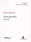 SCRITTI GIURIDICI. TOMO III