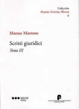 Scritti Giuridici. Tomo Iii