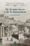 DE LO QUE NO ES O DE LA NATURALEZA
