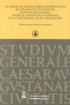 EL COURS DE LINGUISTIQUE GÉNÉRALE ( 1916 ) DE FERDINAND DE SAUSSURE: ALGUNAS REF