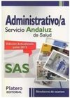 ADMINISTRATIVO/A. SERVICIO ANDALUZ DE SALUD (SAS). SIMULACROS DE EXAMEN.