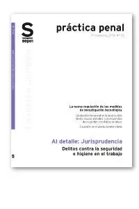 Delitos Contra la Seguridad e Higiene en el Trabajo