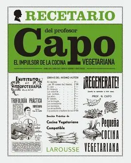 El Recetario del Profesor Capo. El Impulsor de la Cocina Vegetariana