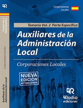 Auxiliares de la Administración Local. Parte Específica. Volumen 2
