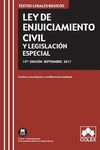 LEY DE ENJUICIAMIENTO CIVIL Y LEGISLACIÓN ESPECIAL 2017