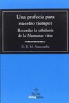 UNA PROFECÍA PARA NUESTRO TIEMPO