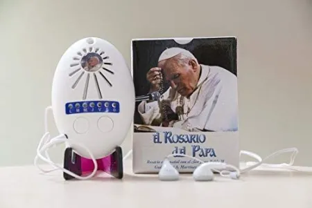 El Rosario del Papa Electronico con Auriculares