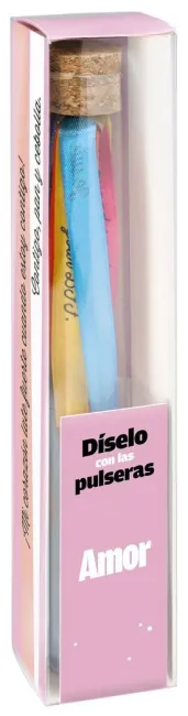 Caja Pulseras Mens. amor