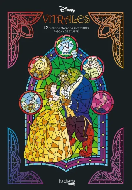 Vitrales Disney. Rasca y