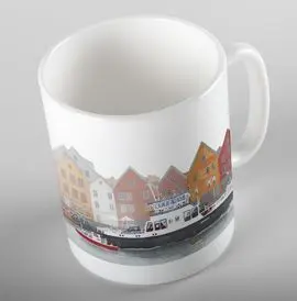 Taza Corazones de Gofre