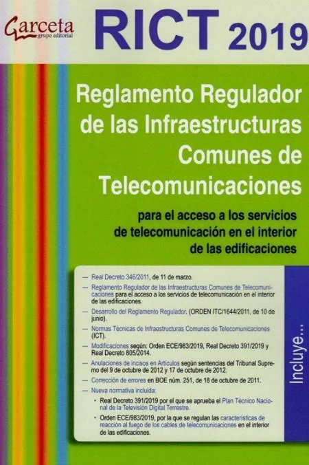 Rict 2019. Reglamento de Infraestructuras Comunes de Telecomunicacón Edicion 201