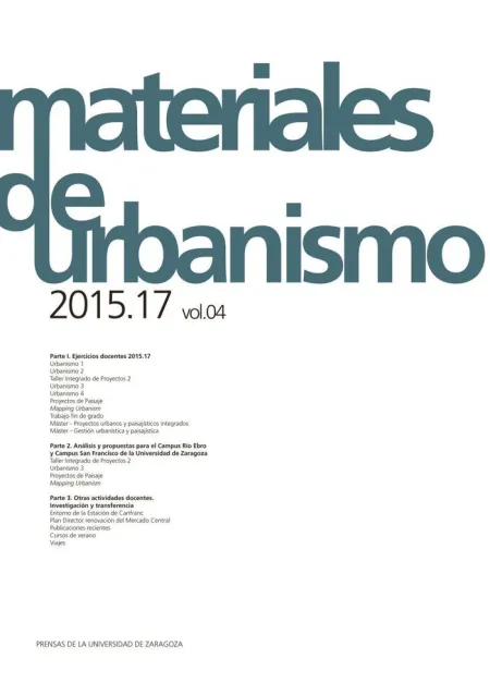 Materiales de Urbanismo 2015. 17 (Vol. 04)