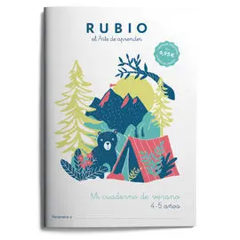 Mi Cuaderno de Verano Rubio 4-5 Años
