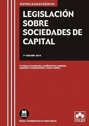 Legislación Sobre Sociedades de Capital 2019