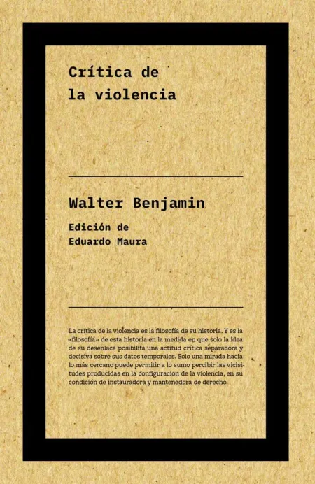 Critica de la Violencia (Ne)