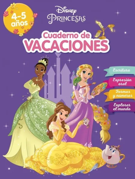 Cuaderno Vacaciones Princesas (4-5 Años)