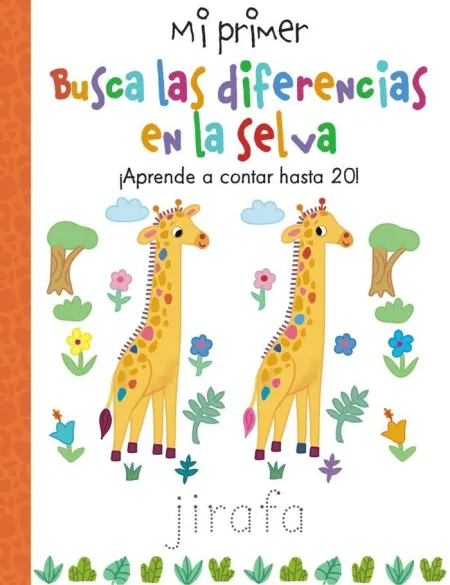 Busca las Diferencias en la Selva. Aprende a Contar Hasta 20