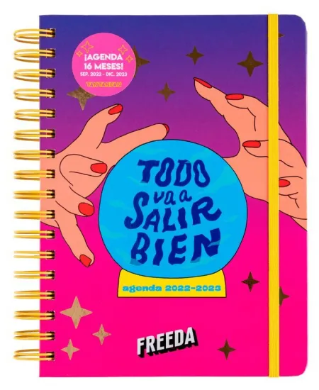 Agenda Semana Vista 2022-2023 16 Meses Freeda