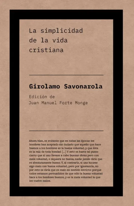 Simplicidad de la Vida Cristiana, la