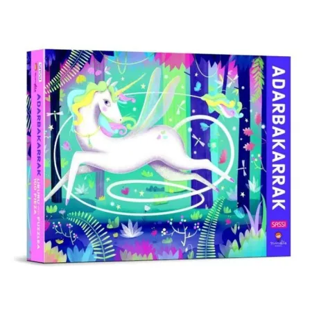 Libro Puzzle - Adarbakarrak ( Unicornios Euskera )