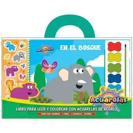 En el Bosque. Libros para Leer y Colorear con Acuarelas.