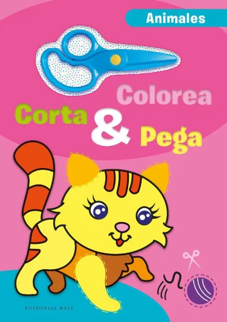 Colorea Corta y Pega Animales