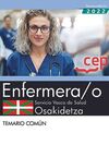 ENFERMERA;O SERVICIO VASCO DE SALUD OSAKIDETZA TEMARIO COMUN