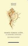 MARIA TERESA LEON LA MEMORIA EXILIADA