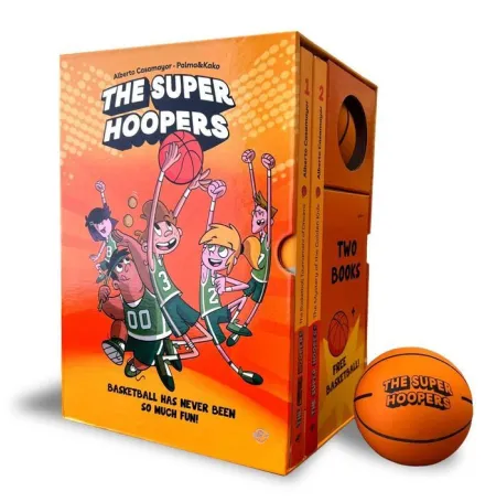 The Super Hoopers Book Set: 2 Books + Basketball B
