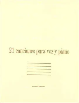 21 Canciones para Voz y Piano