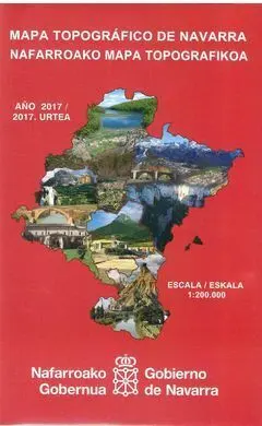 Mapa Topografico de Navarra, e 1:200. 000