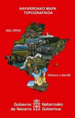 Mapa Topográfico de Navarra, e 1:400. 000