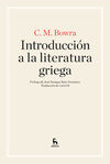 INTRODUCCIÓN A LA LITERATURA GRIEGA