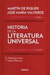 HISTORIA DE LA LITERATURA UNIVERSAL 1.