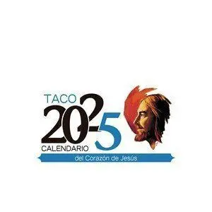 Taco 2025 Notas con Imán Calendario Sagrado Corazó