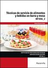 MF1046_2 - TÉCNICAS DE SERVICIO DE ALIMENTOS Y BEBIDAS EN BARRA Y MESA