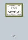 Determinaciones Preliminares del Derecho Penal
