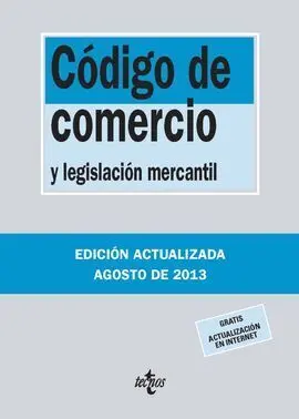 Código de Comercio (Edición Actualizada Agosto de 2013)