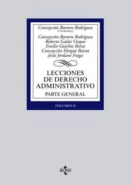 Lecciones de Derecho Administrativo. Parte General. Volumen Ii