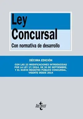 Ley Concursal. Con Normativa de Desarrollo