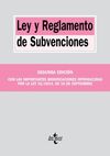 LEY Y REGLAMENTO DE SUBVENCIONES