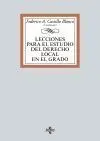 Lecciones para el Estudio del Derecho Local